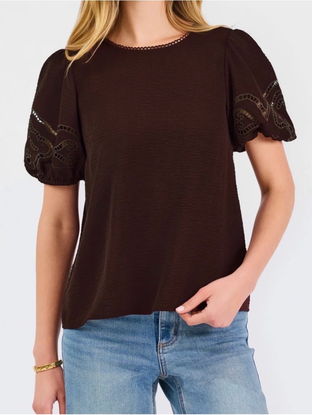 Mary Square Haley Top Espresso New